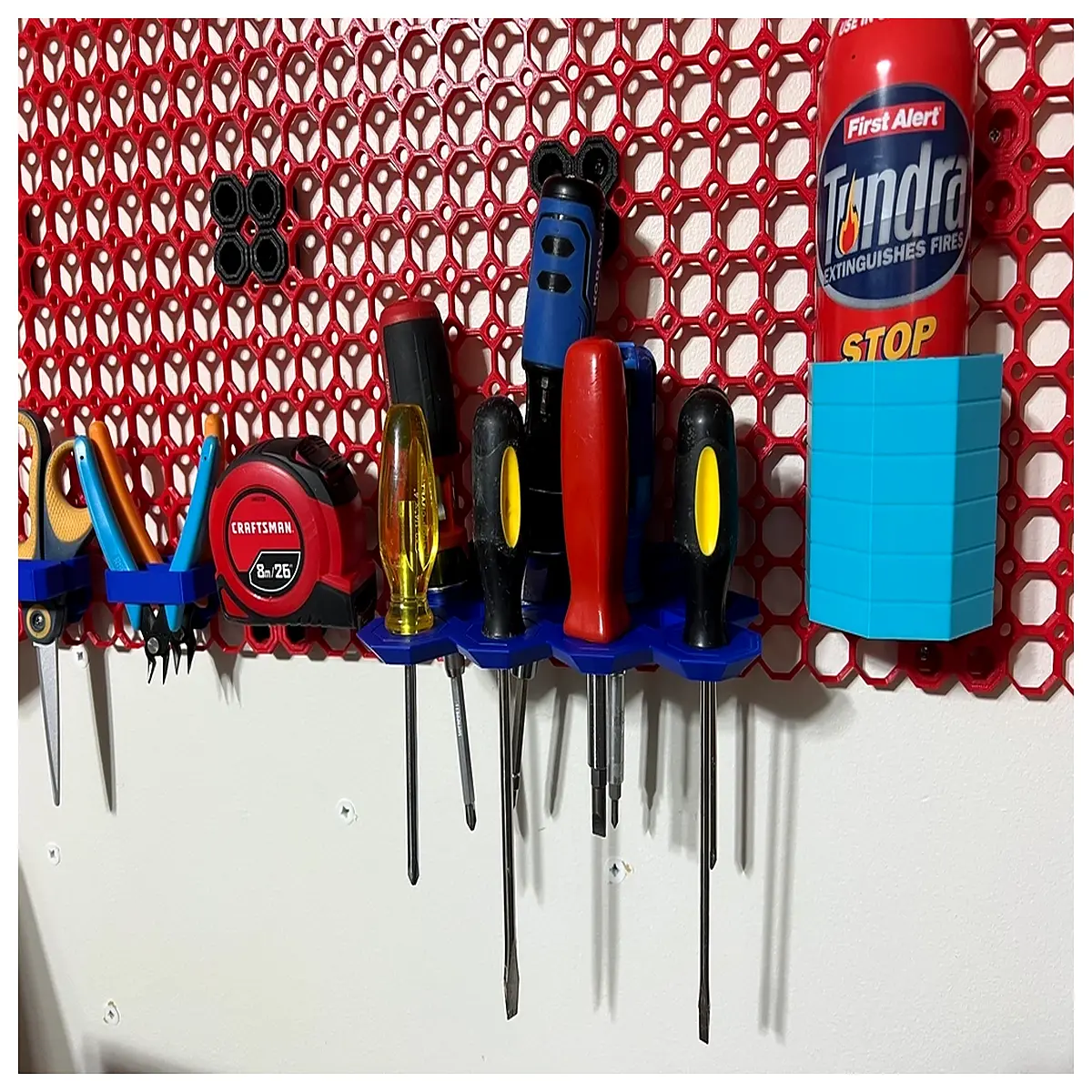 magnetic screwdriver holder rack organizer for workshop tools wall mount storage box