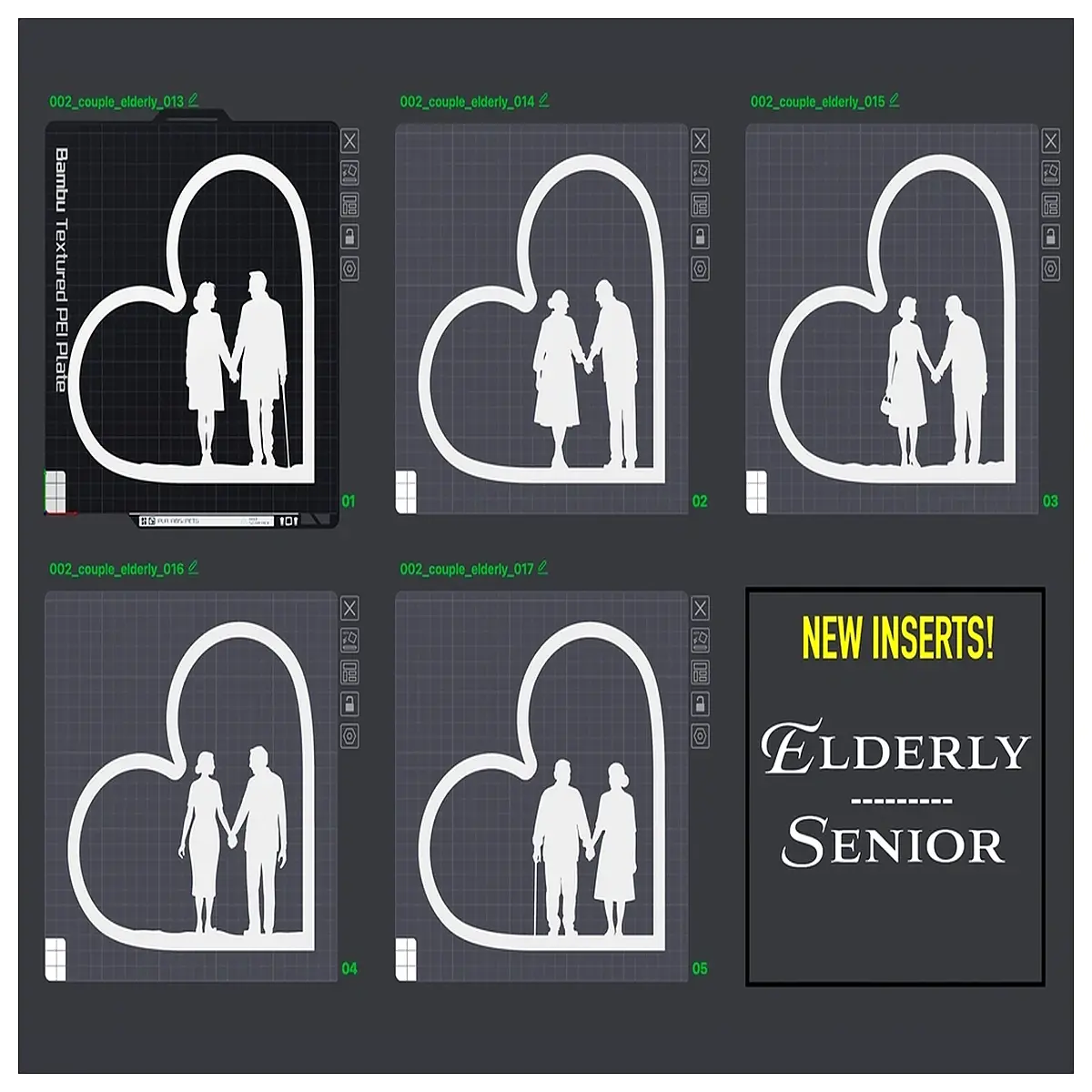5 slot elderly photo album insert for seniors large print memory box
