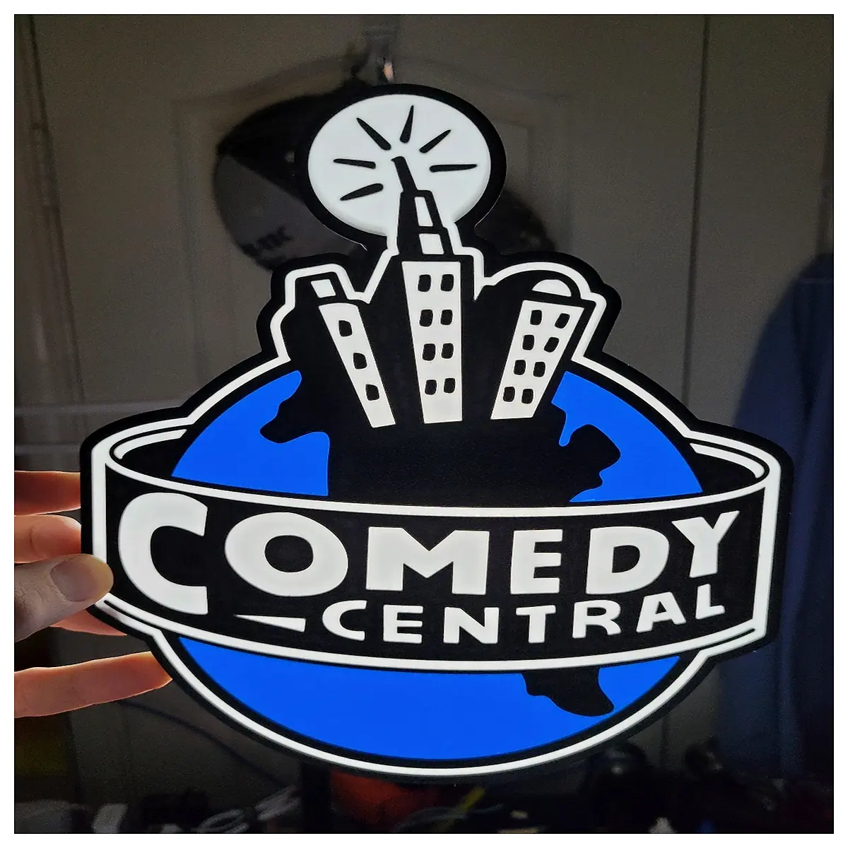 comedy center neon sign wall decor for man cave bar game room party lights