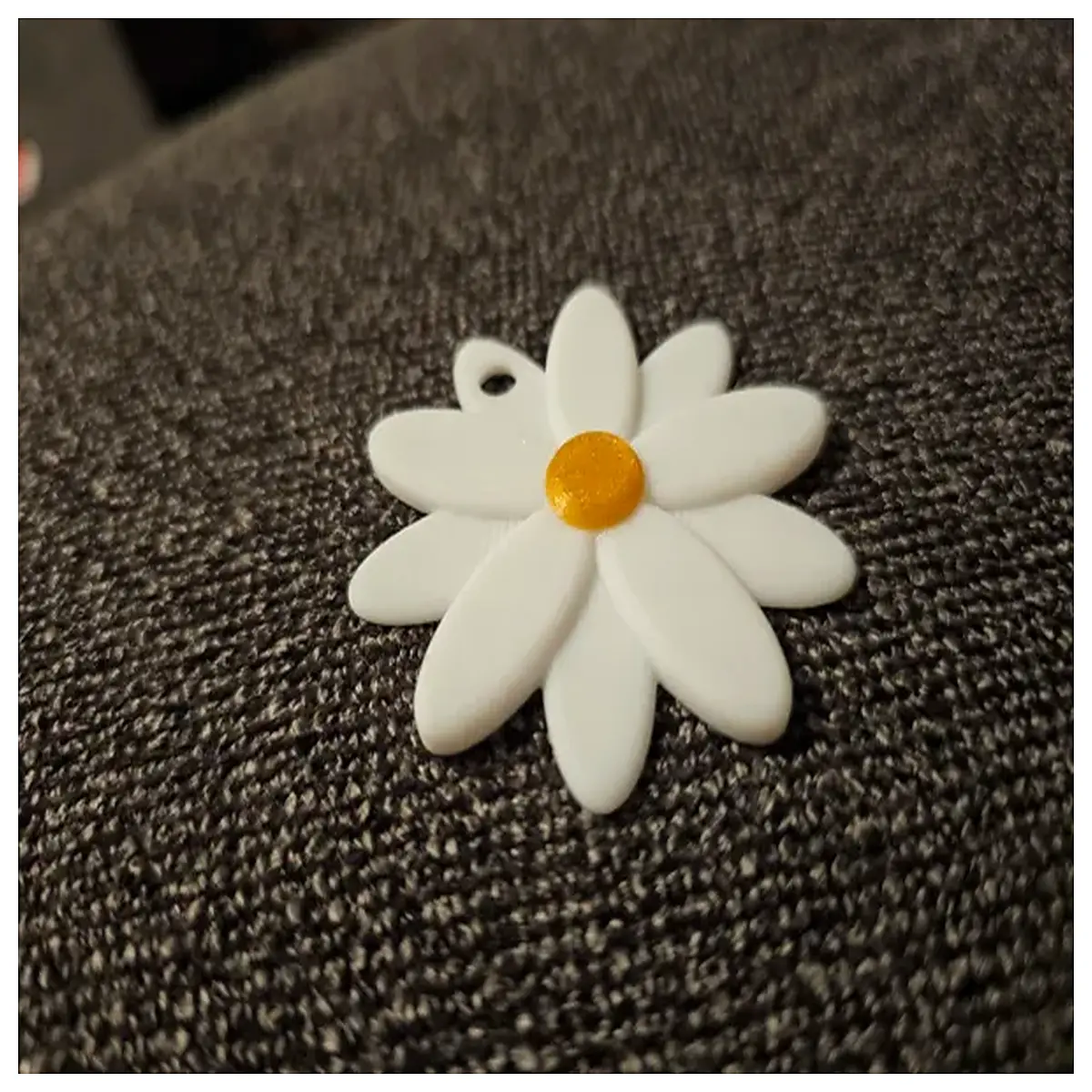 cute daisy keychain for women girls flower charm bag pendant cute cartoon key ring accessory