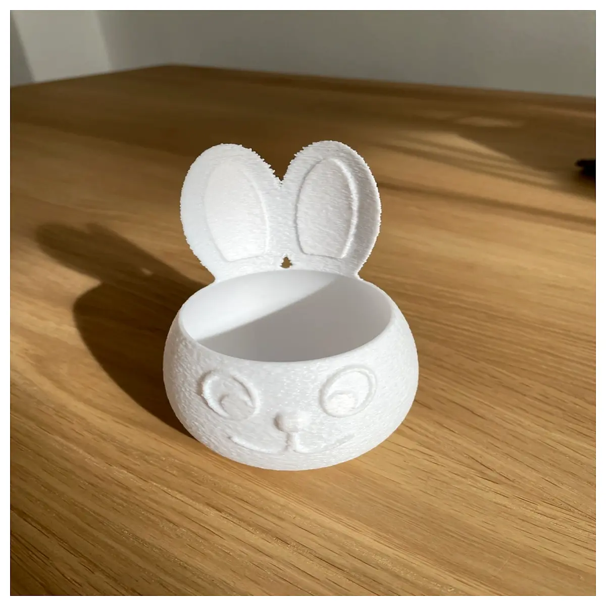 cute bunny ceramic planter for spring decor hollow chocolate egg candy bowl for easter table centerpiece party favors