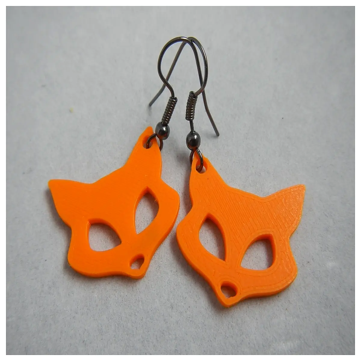 cute fox earrings for women animal jewelry silver gold hoop dangle studs gift