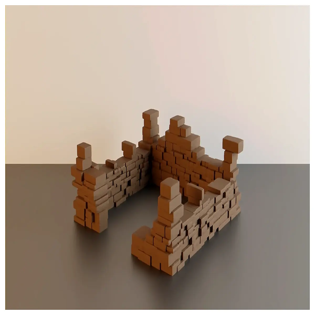 war game terrain ruins house wargaming scenery diorama prop for tabletop rpg battle