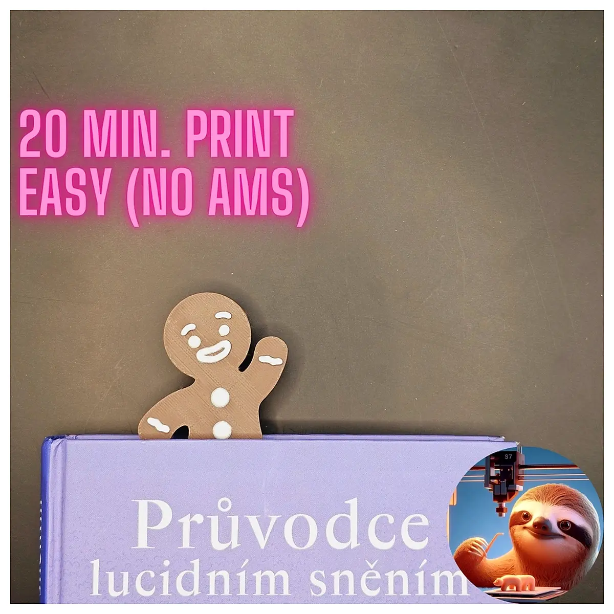 gingerbread man bookmark ogre character reading marker funny movie quote page holder for book lovers