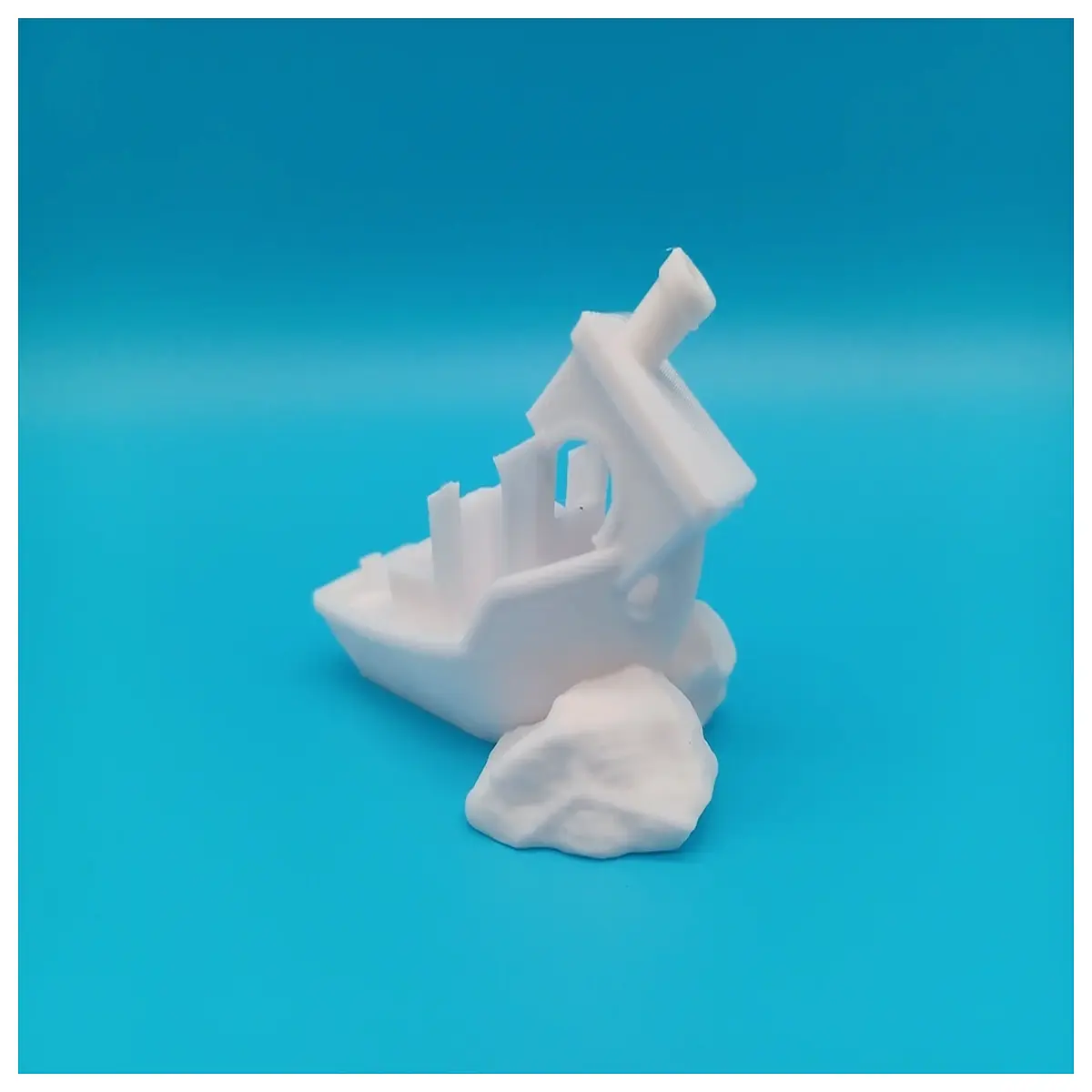 miniature rock boat tiny sailboat on stone base decorative desk ornament nautical home decor gift