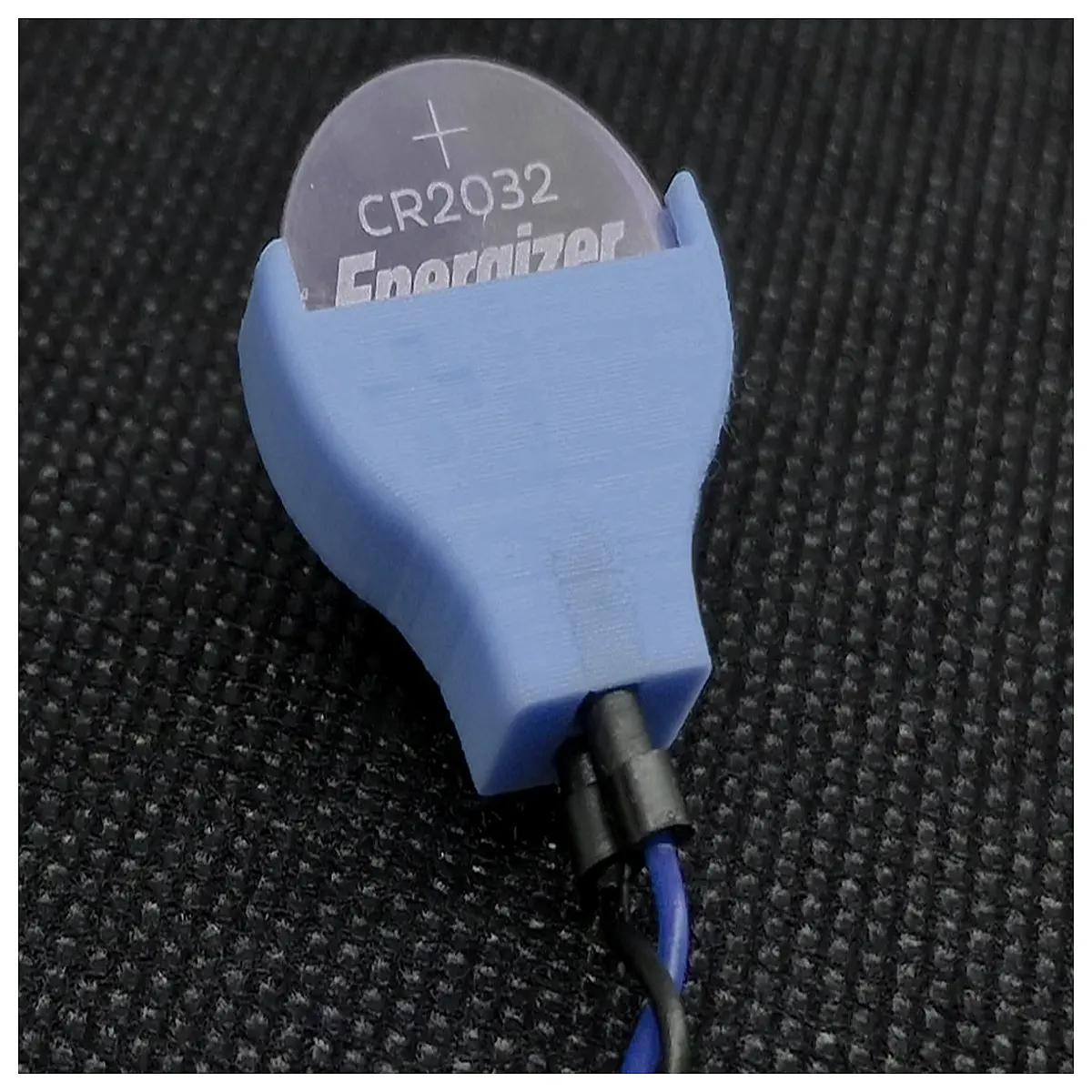 cr2032 coin cell battery holder snap cap with wire leads for electronics projects and pc motherboard backup power