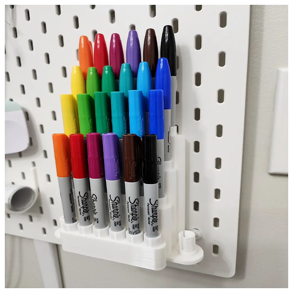 cricut skadis fine tip marker holder adapter wall mount organizer storage for craft pens