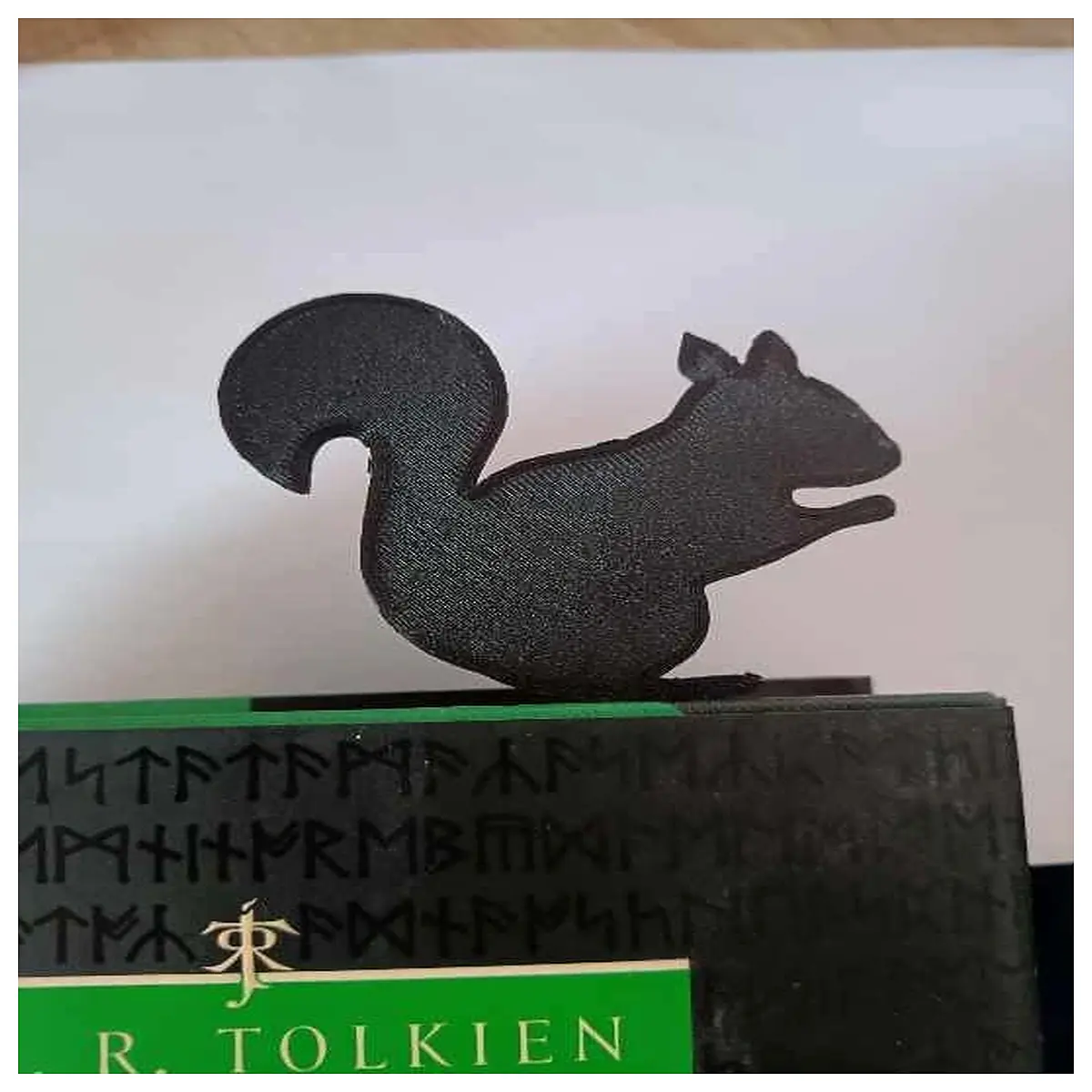 cute squirrel page marker for reading wood animal book clip students library organization