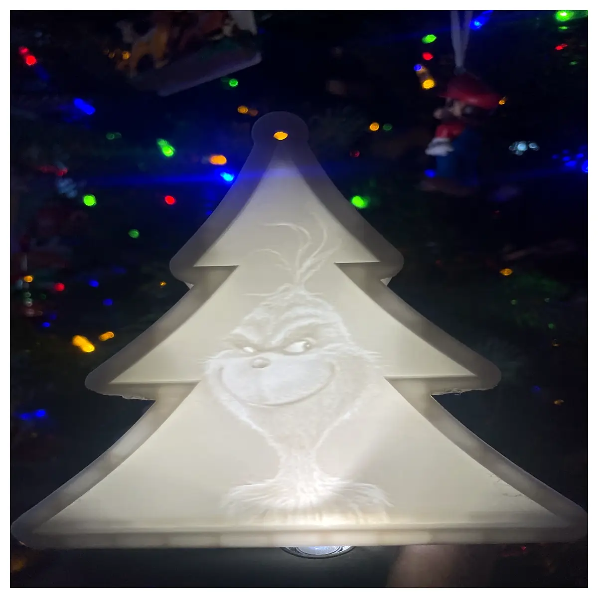 christmas decoration translucent relief ornament holiday home decor