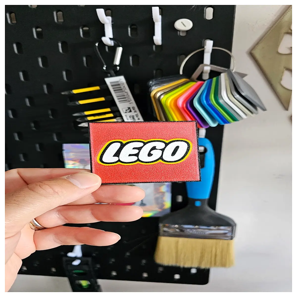 retro brick tool badge enamel pin for bags diy construction worker gift modular toy aesthetic accessory