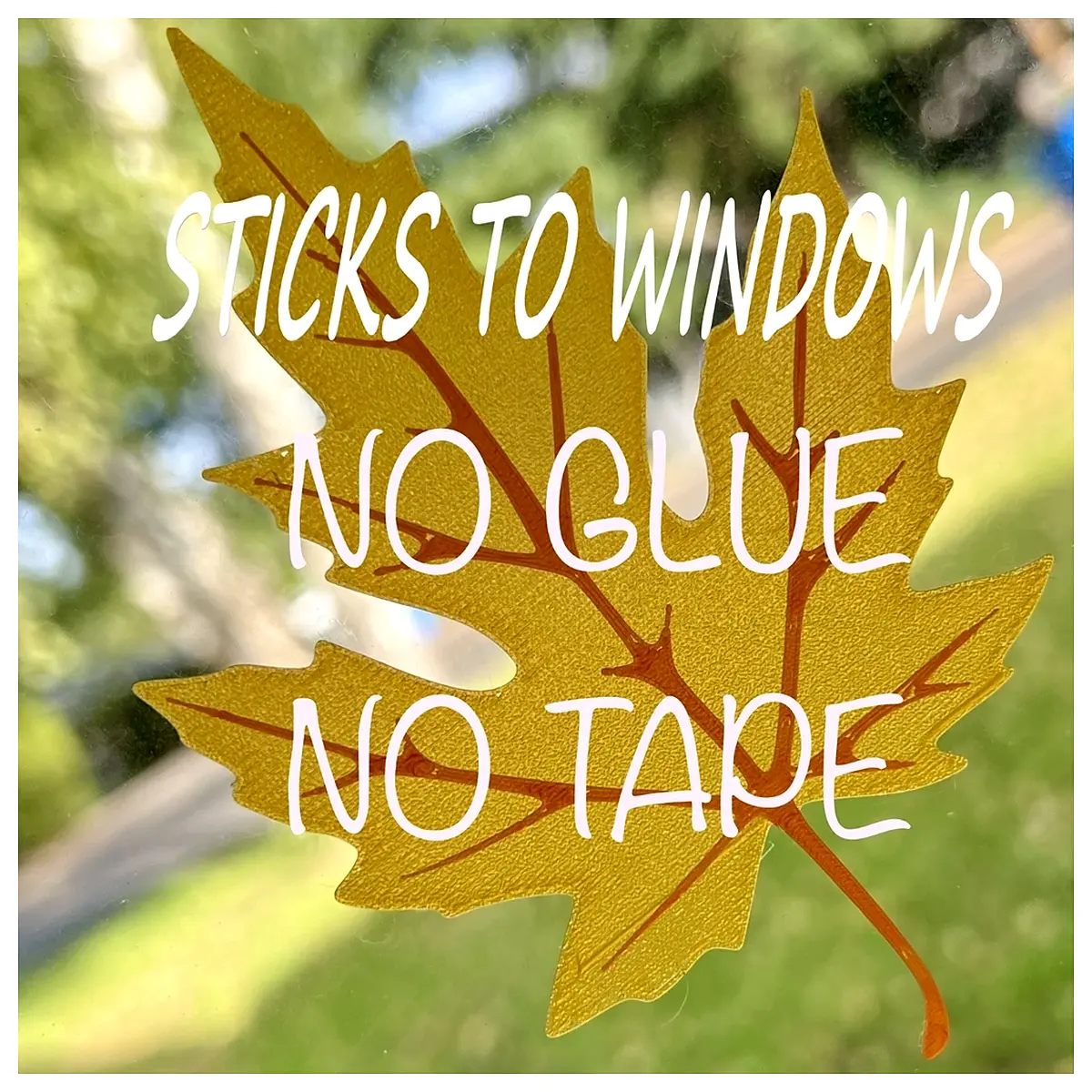 fall window clings autumn leaves decor for home office privacy film removable fall foliage glass art