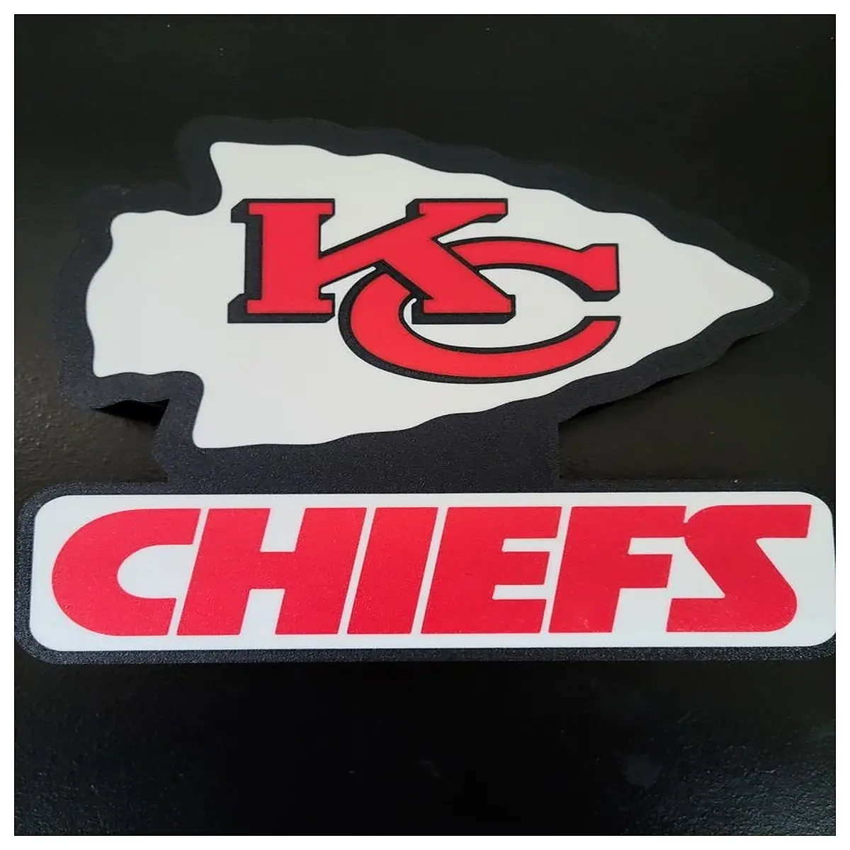 kansas city chiefs box sign wall decor game day party supplies tailgate