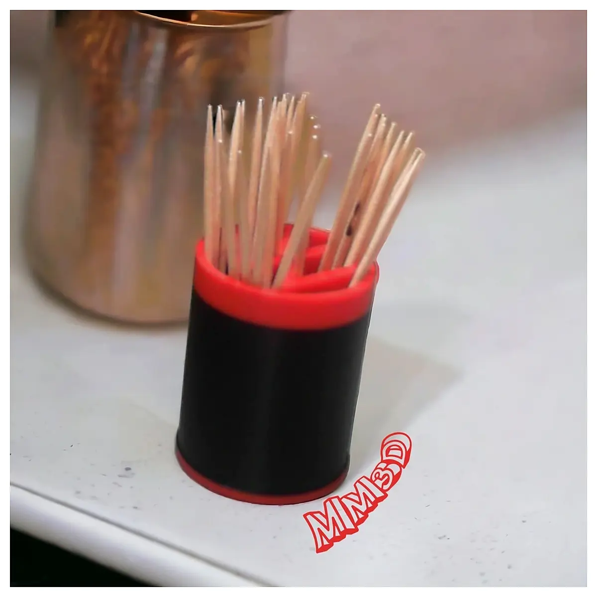 cute toothpick holder for table dining room kitchen countertop dispenser plastic wood