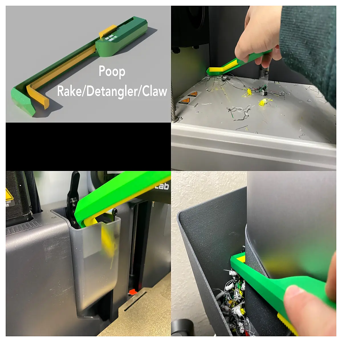 dog poop scooper rake tool for cleaning yard pet waste remover claw scraper for grass and mulch