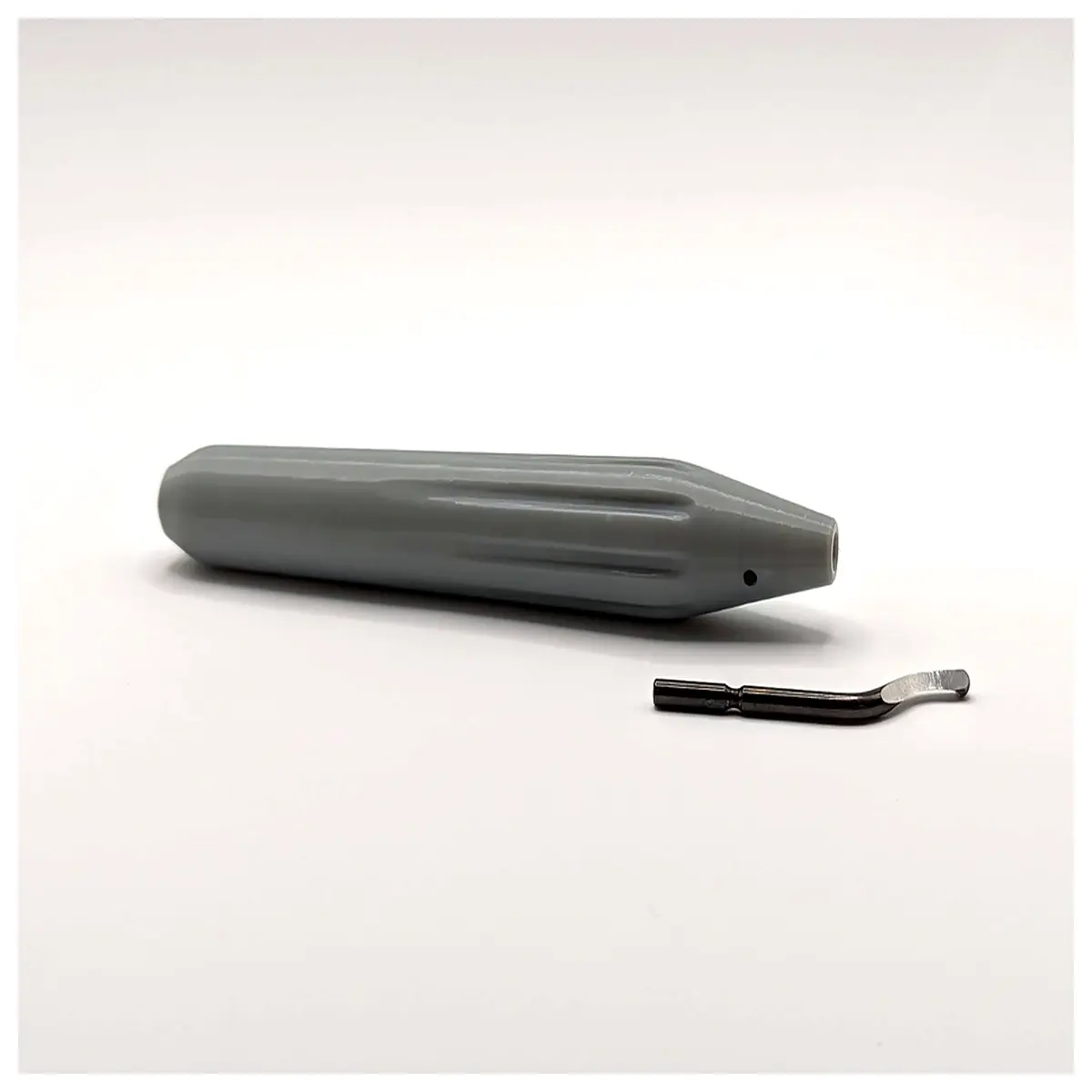 deburring tool handle replacement for metal edge smoothing