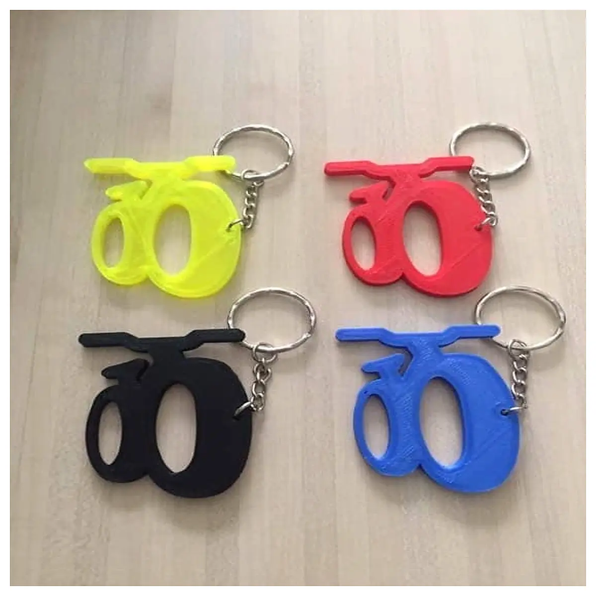 fat bike keychain door handle grip accessory duty metal key ring for mountain bike gear