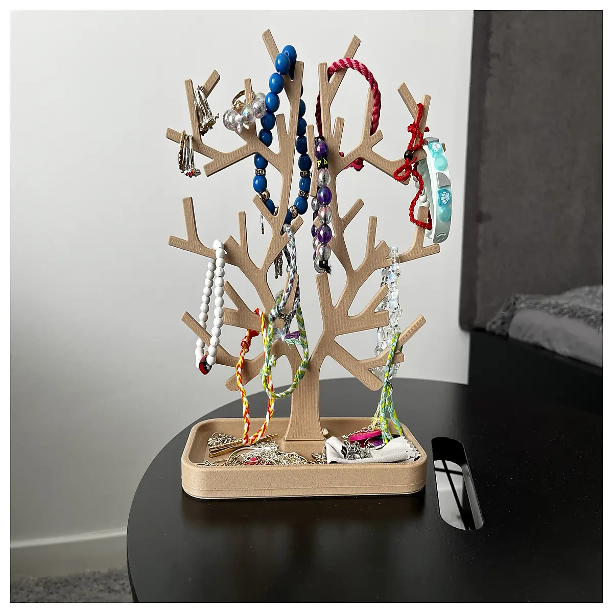 jewelry tree organizer for necklaces earrings bracelets rack storage box desktop accessory holder