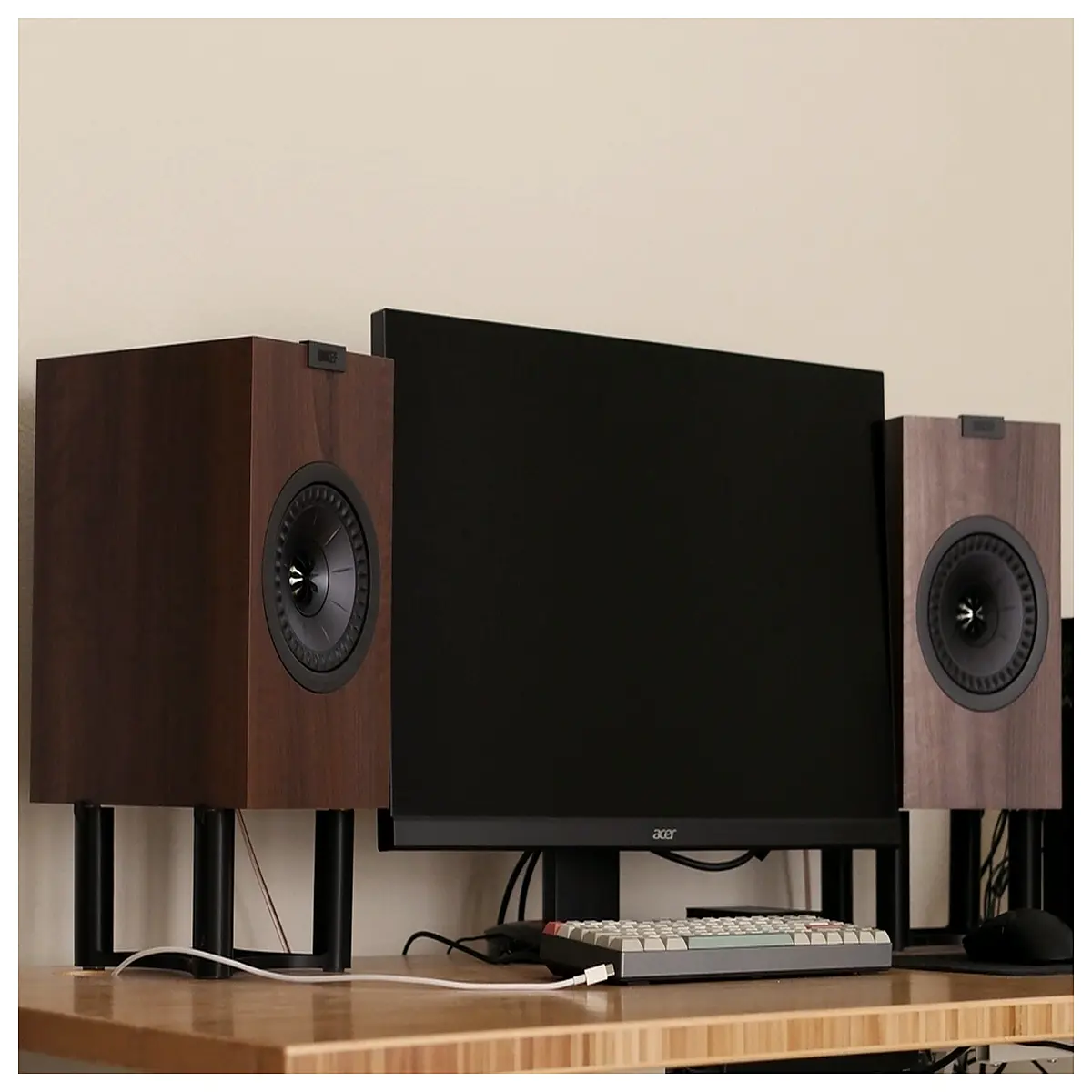 kef q150 speaker stands duty bookshelf mount brackets for home theater audio hifi stereo setup