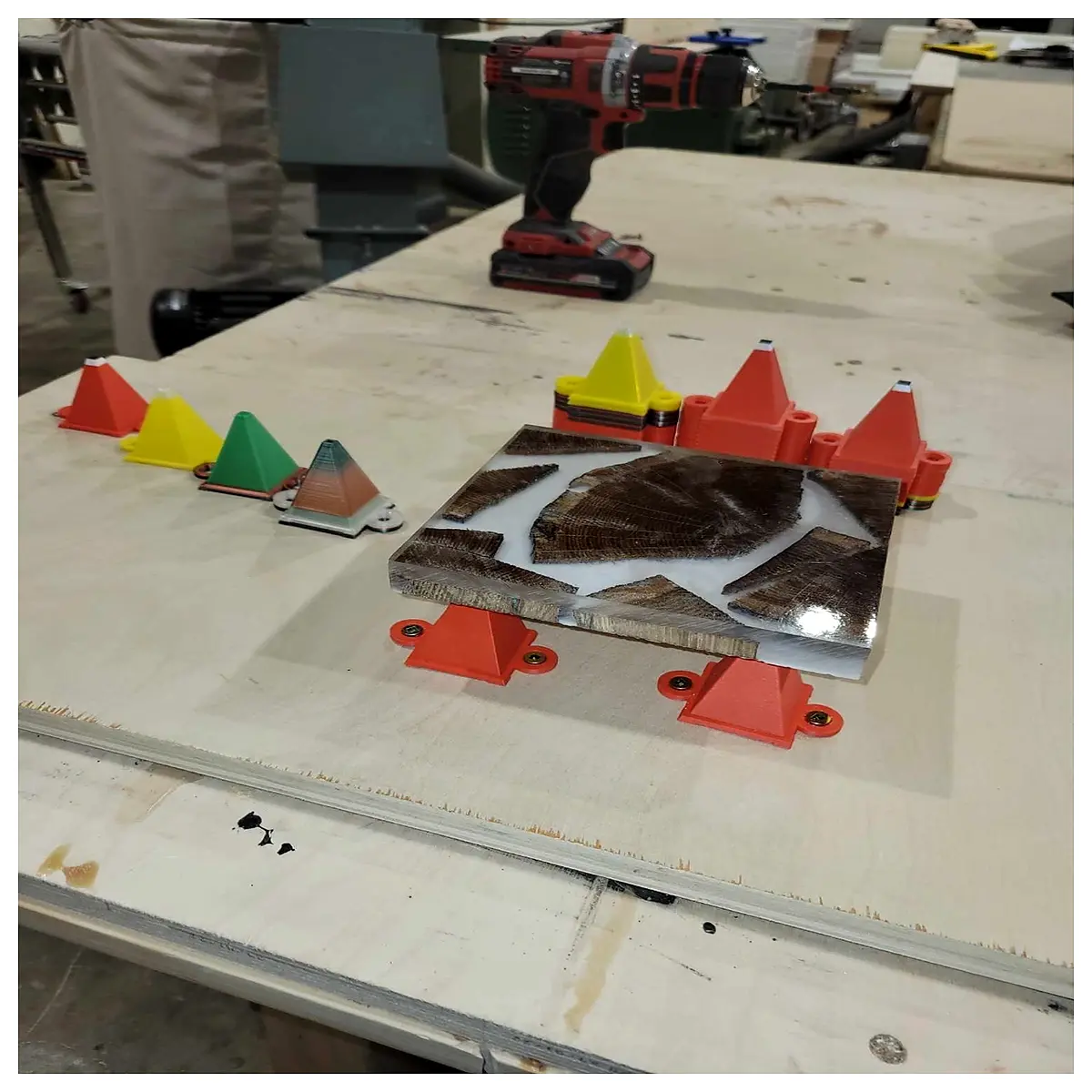 set of 10 cone shaped paint pyramids for kids arts crafts