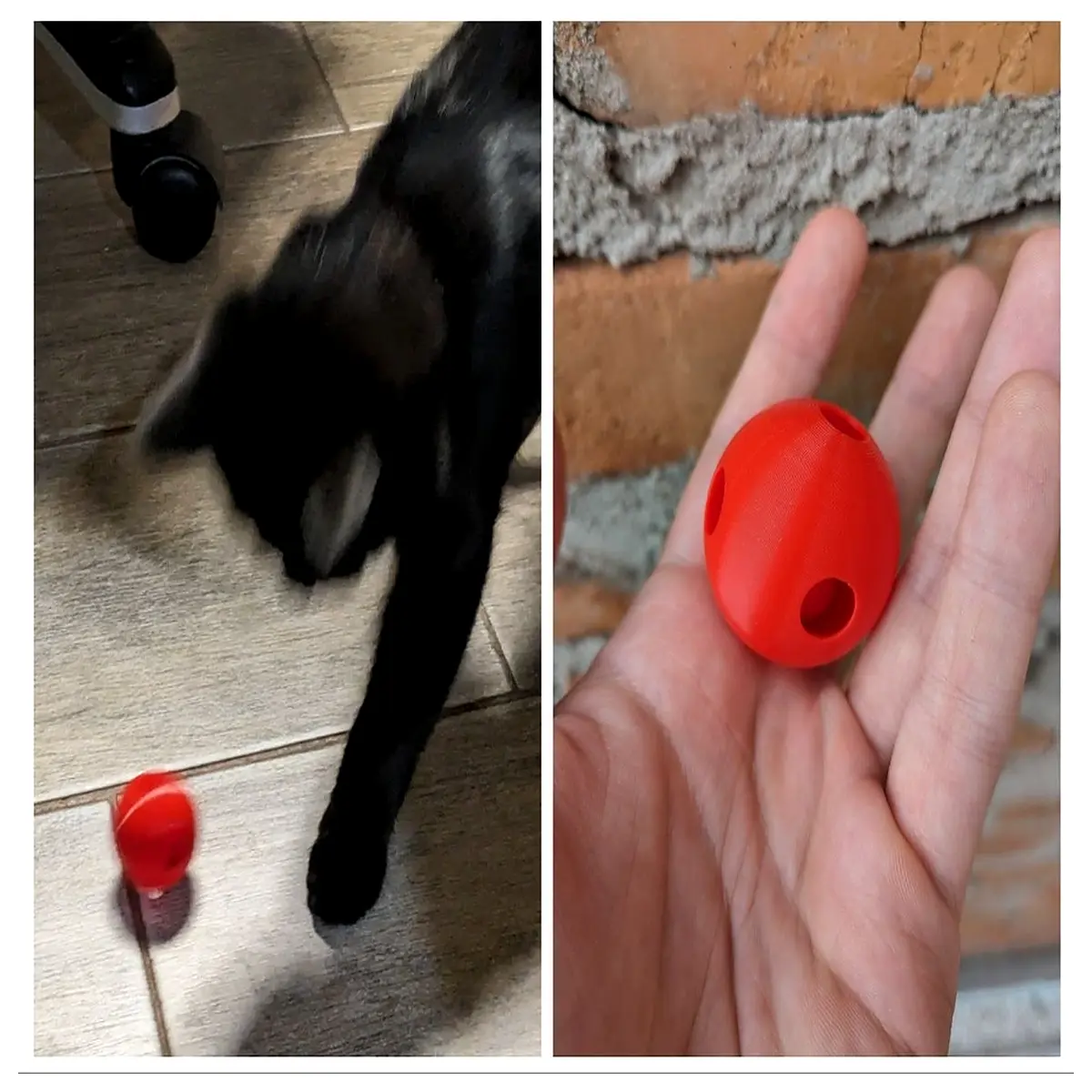 interactive cat ball toy with bell sound crinkle noise for kittens indoor hunting play