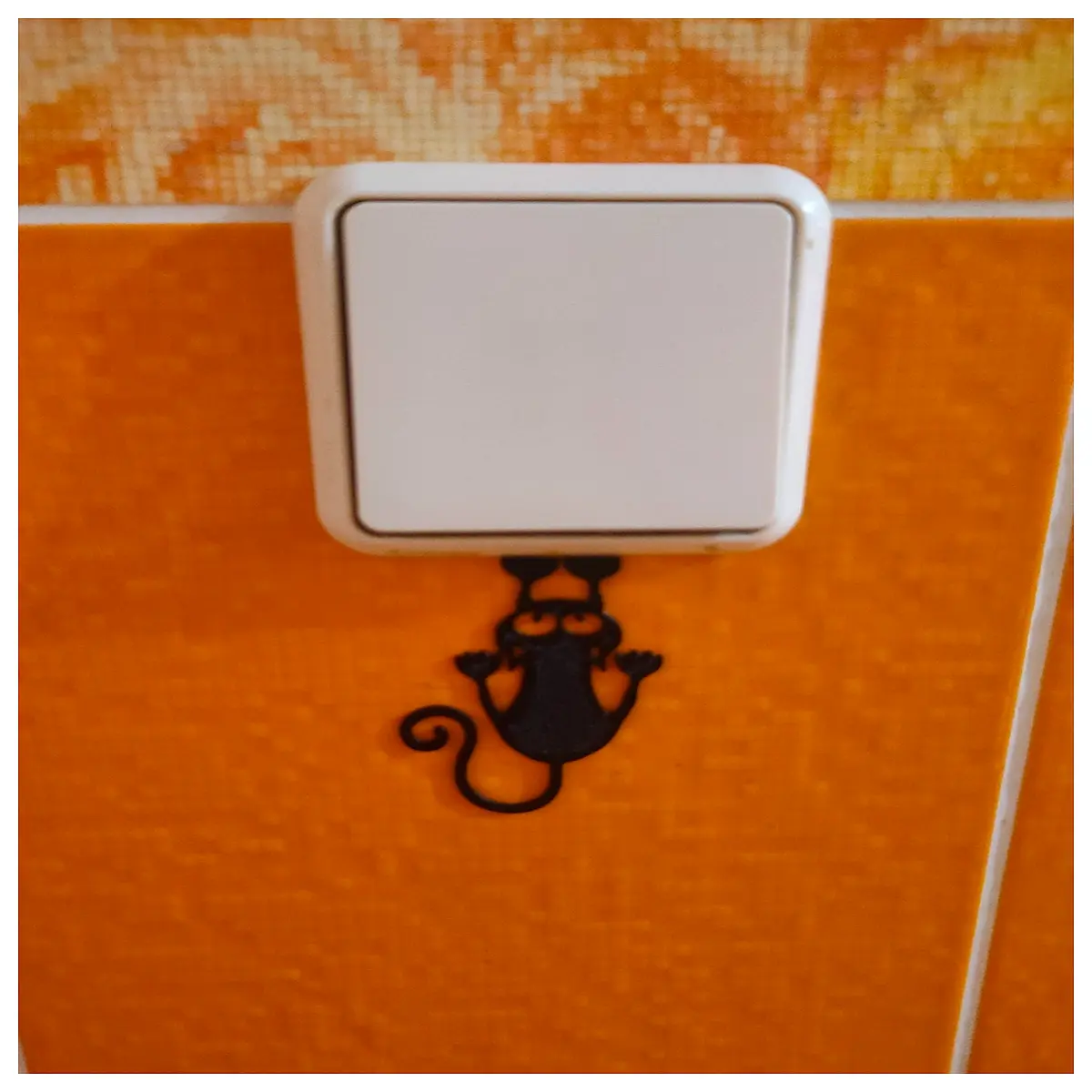 cute cat switch cover plate wall decor for kids room nursery aesthetic home accessories