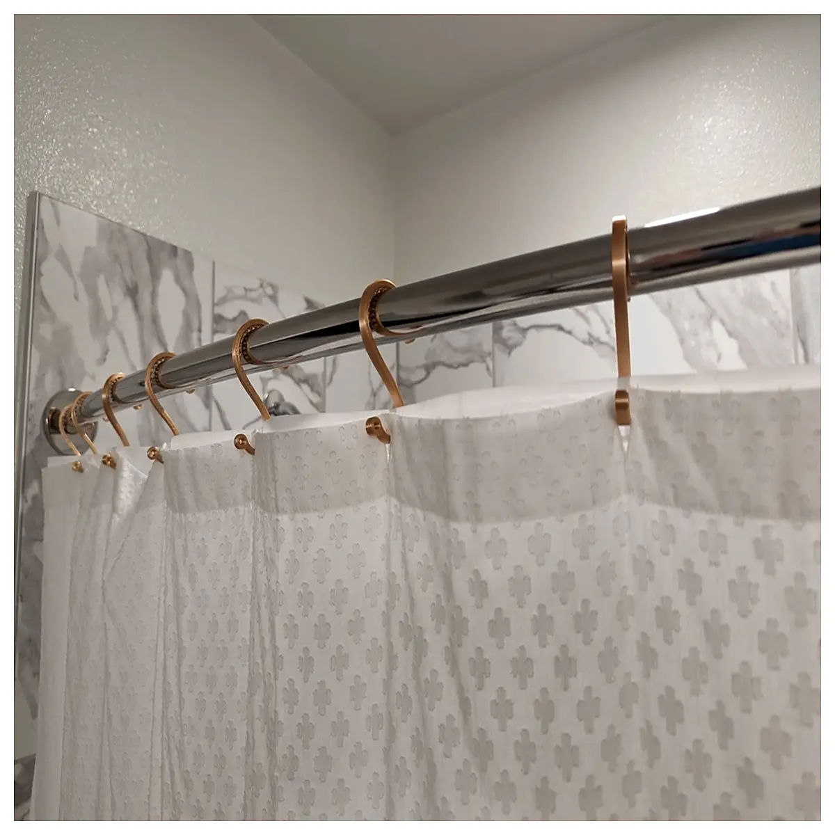 duty shower curtain rings no rust stainless steel bathroom hooks with clips for thick curtains