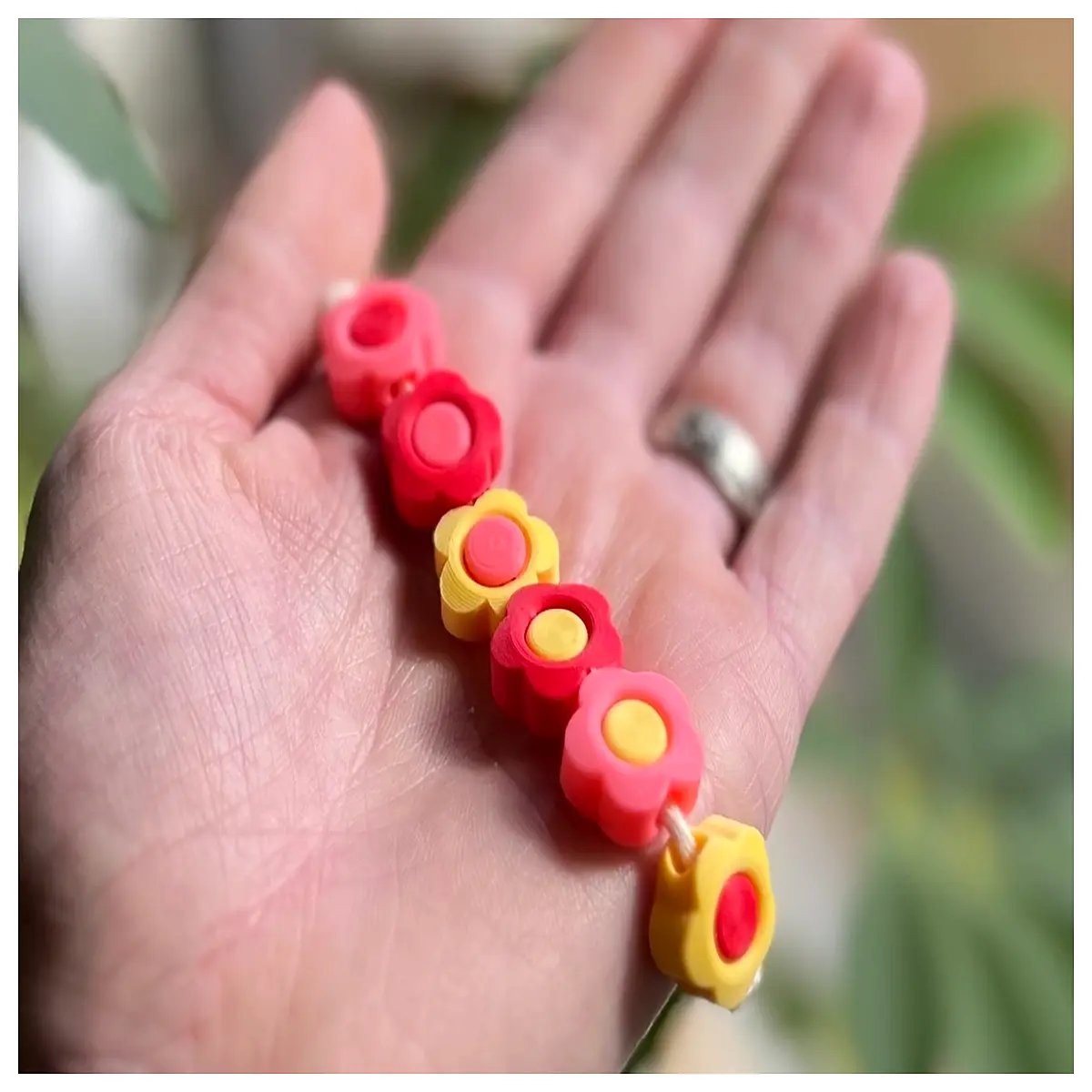 rainbow flower bead cylinder spacer beads for jewelry making diy necklace bracelet crafting supplies colorful glass plastic