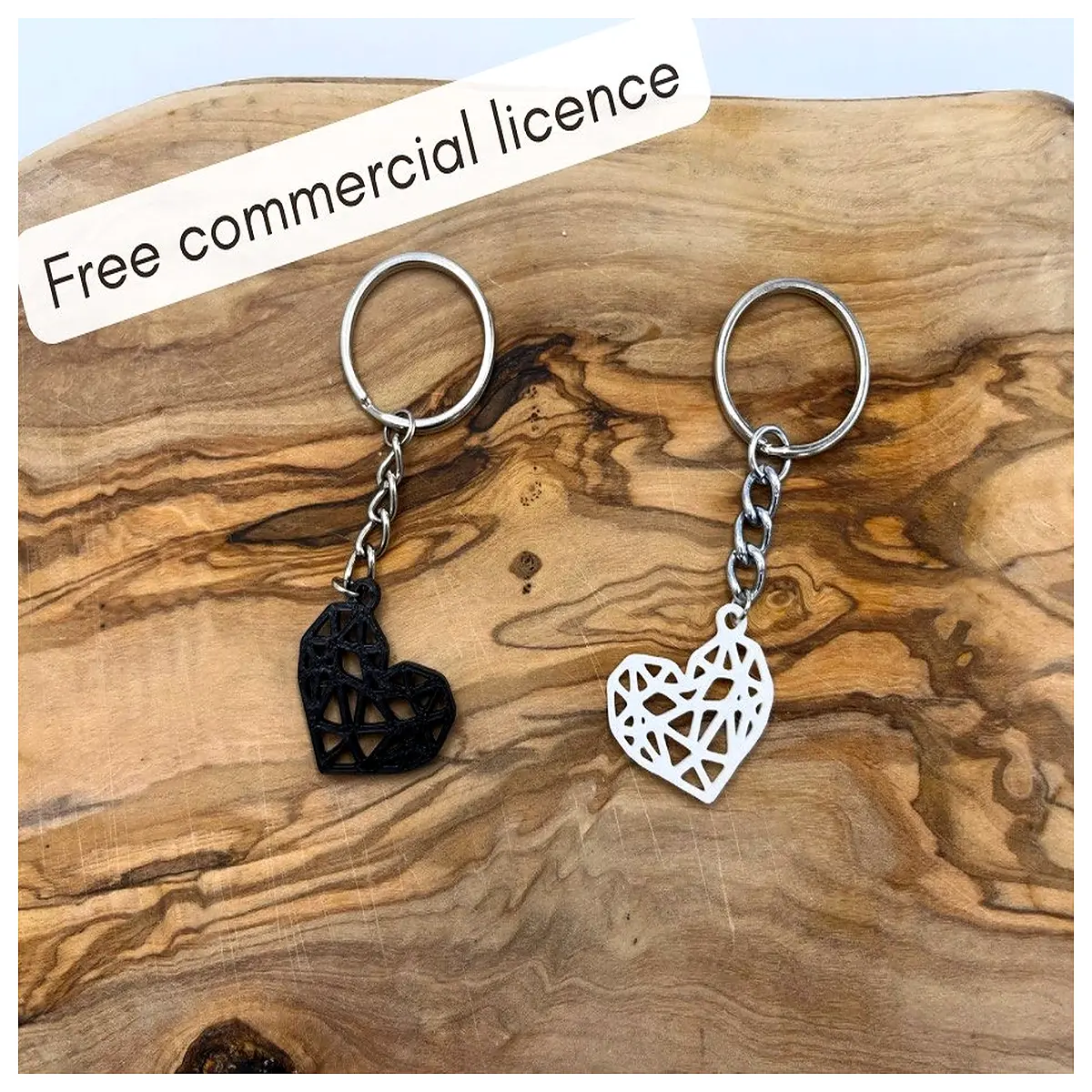 cute keychain low poly geometric metal bag charm pendant for women men gift