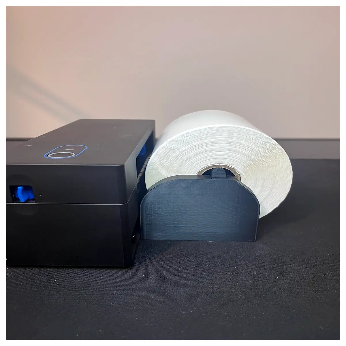 thermal label holder for 4x6 rolls receipt printer mount desktop organizer