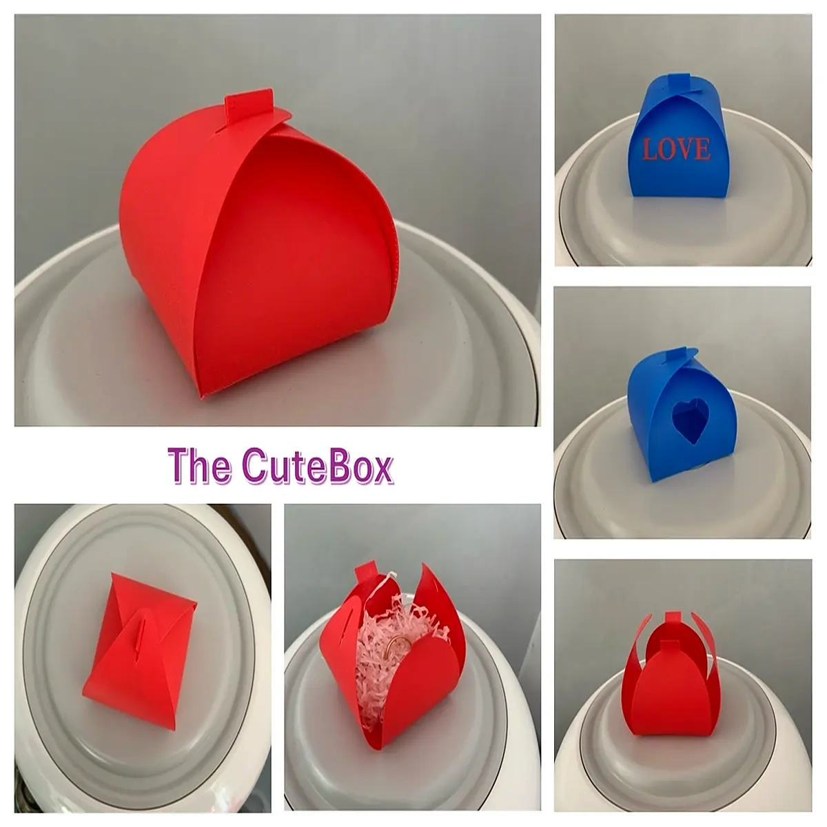 cute storage box organizer for desk small plastic container with lid aesthetic stationery holder kids toy bin decorative craft supply jar