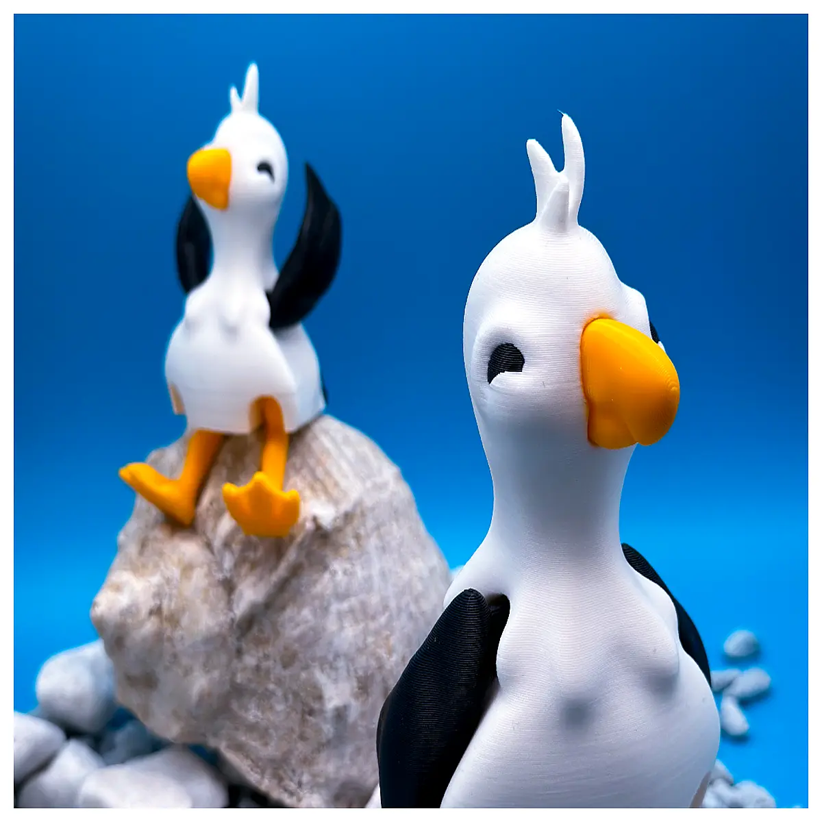 articulated seagull collectible figure realistic bird action toy for