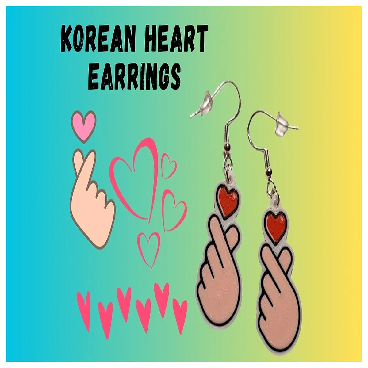 cute korean stud earrings for women silver plated romantic gift jewelry dainty love symbol drop earring fashion accessory