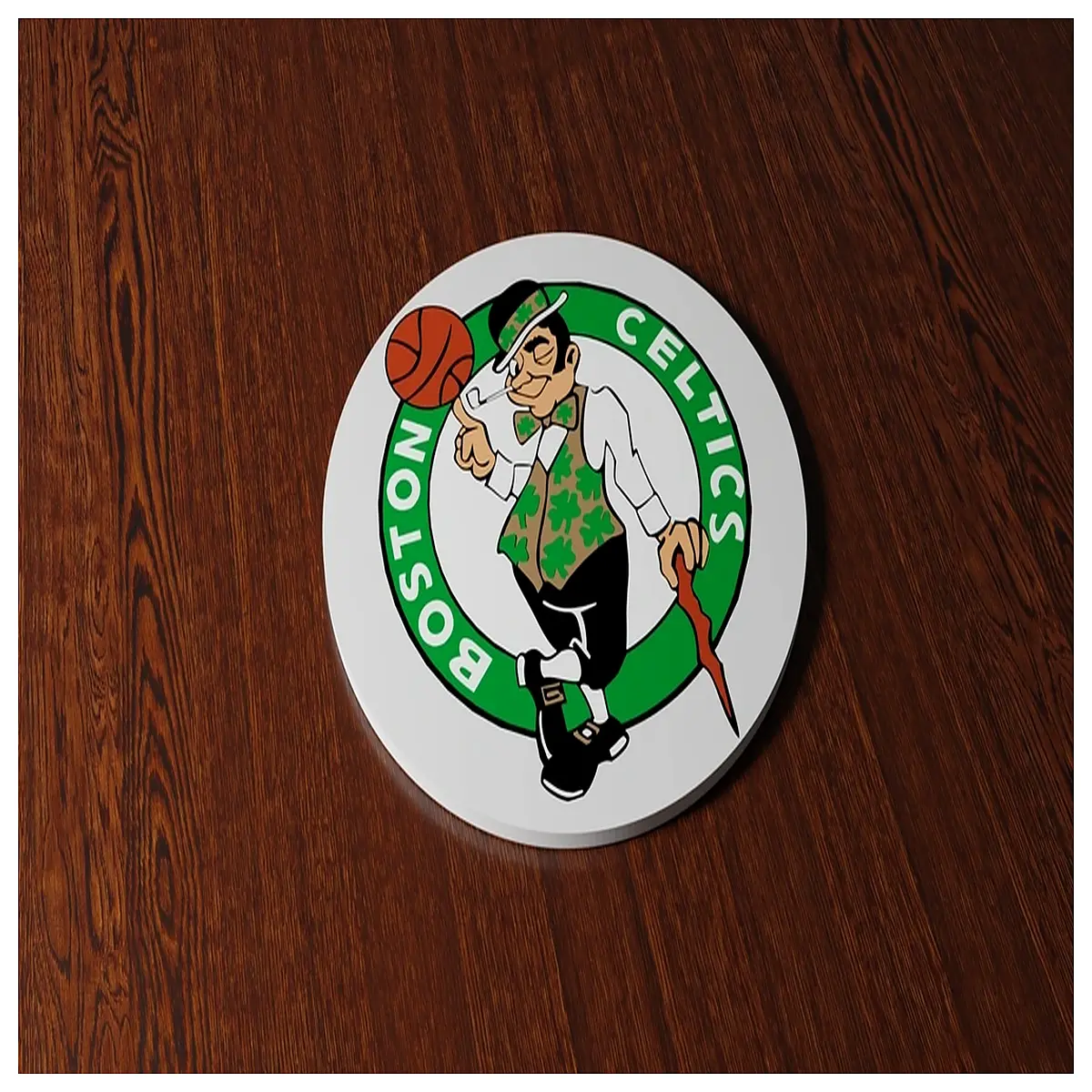 celtics coasters set merchandise table protectors cork rubber home bar decor