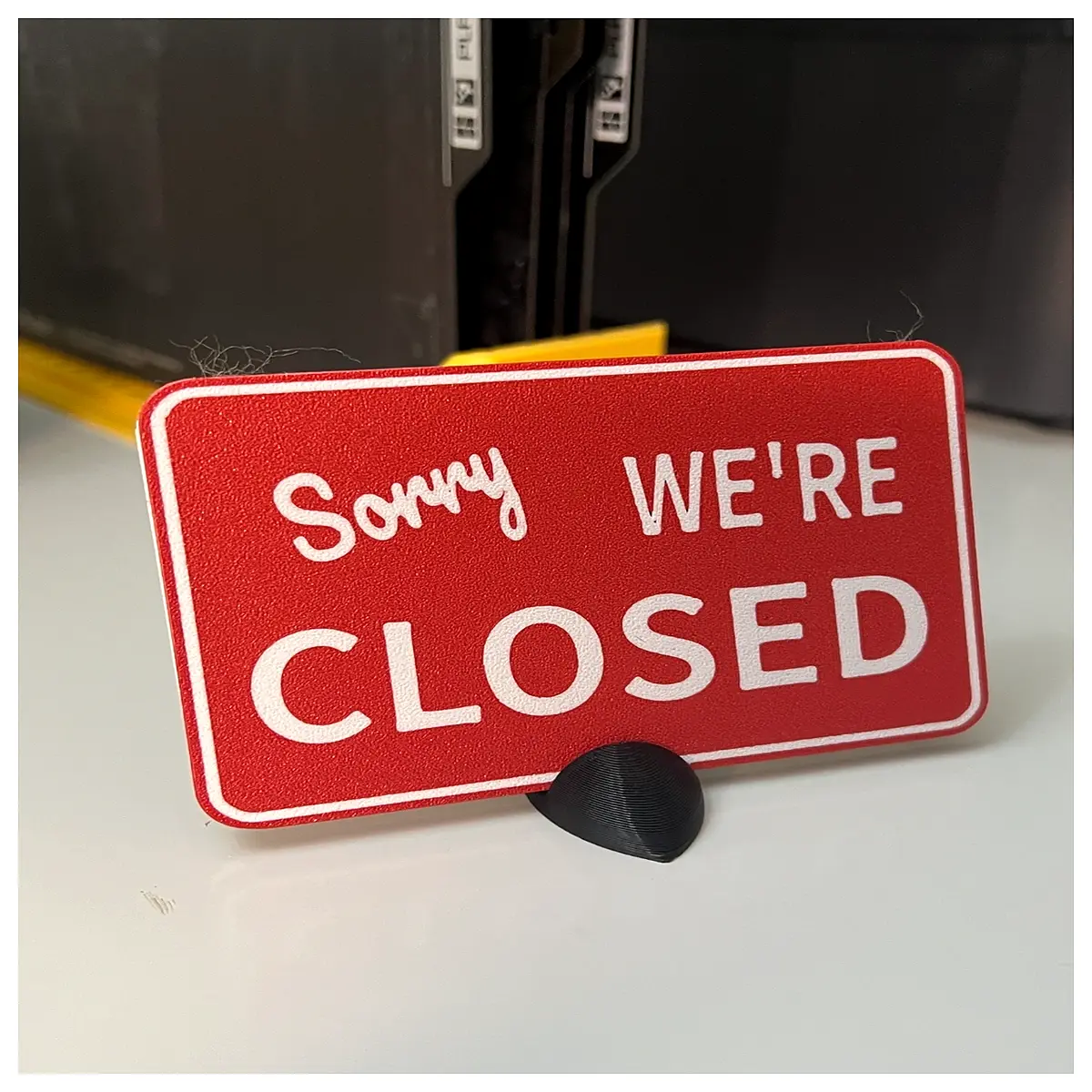 open close sign with business store front door hanging bracket