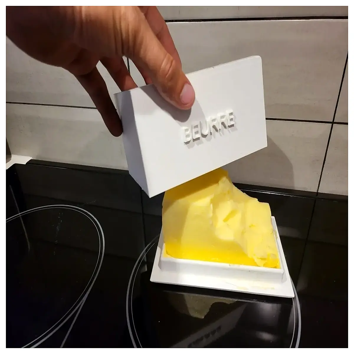 butter dish with lid for fridge storage ceramic butter keeper container air tight butter box kitchen countertop accessories