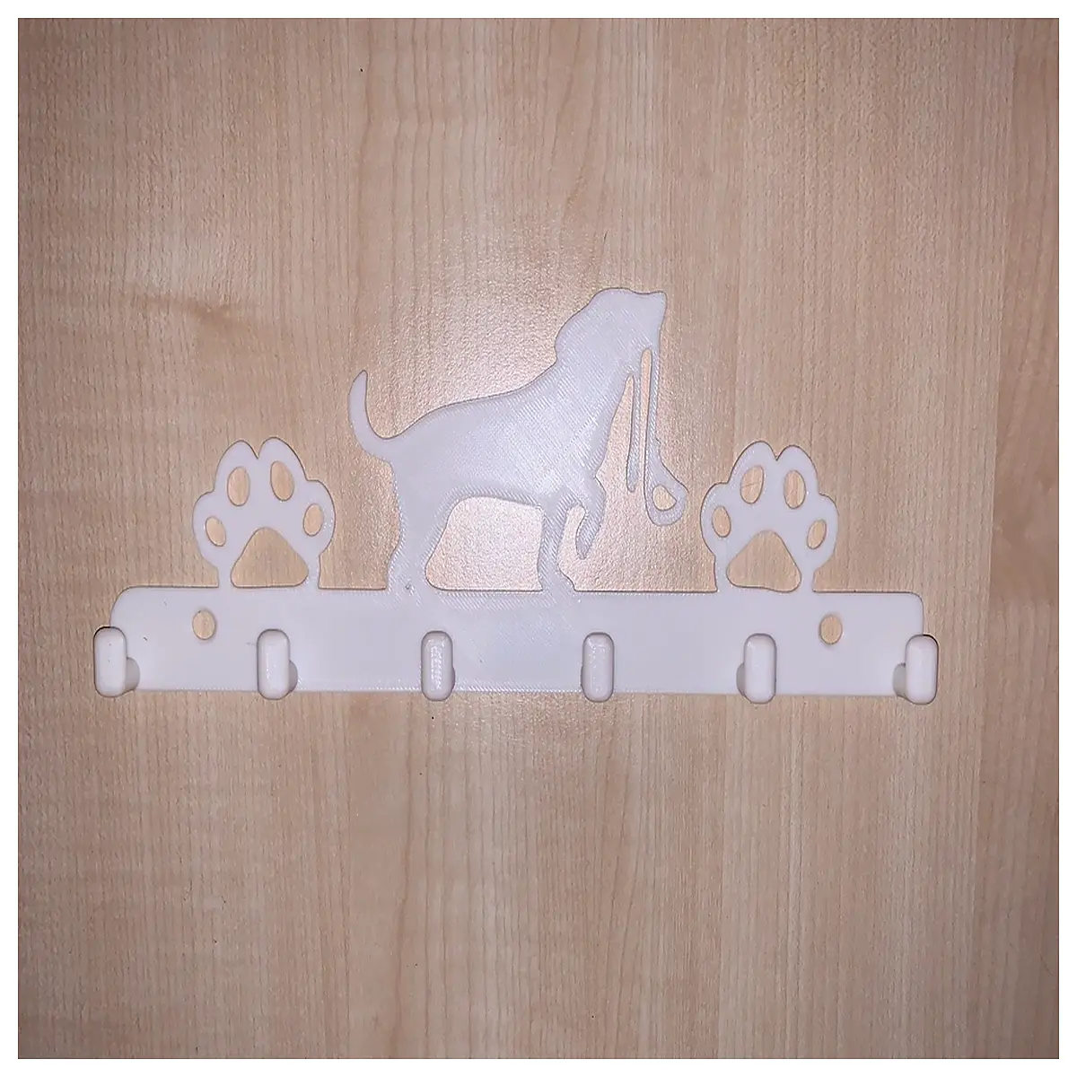 wall mounted dog paw key holder organizer for entryway mudroom cute pet leash hook rack storage