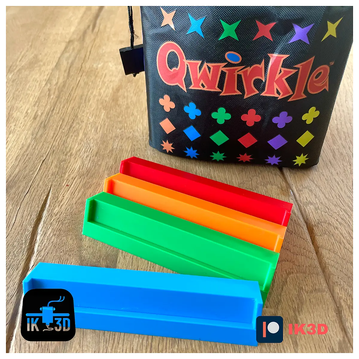 qwirkle travel tile rack organizer portable game accessory for family trips