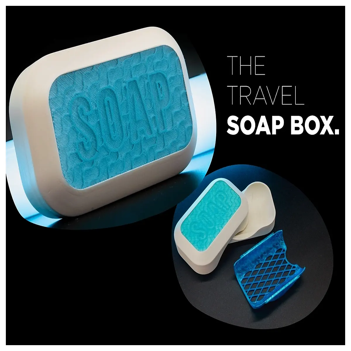 travel soap dish with removable tray leak proof portable bathroom organizer toiletry accessories for camping gym bag