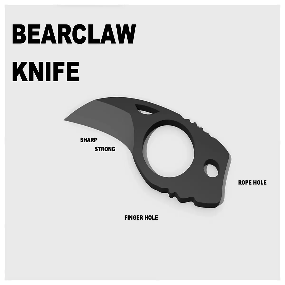 bear claw tactical survival tool camping gear outdoor utility blade multi purpose cutting instrument