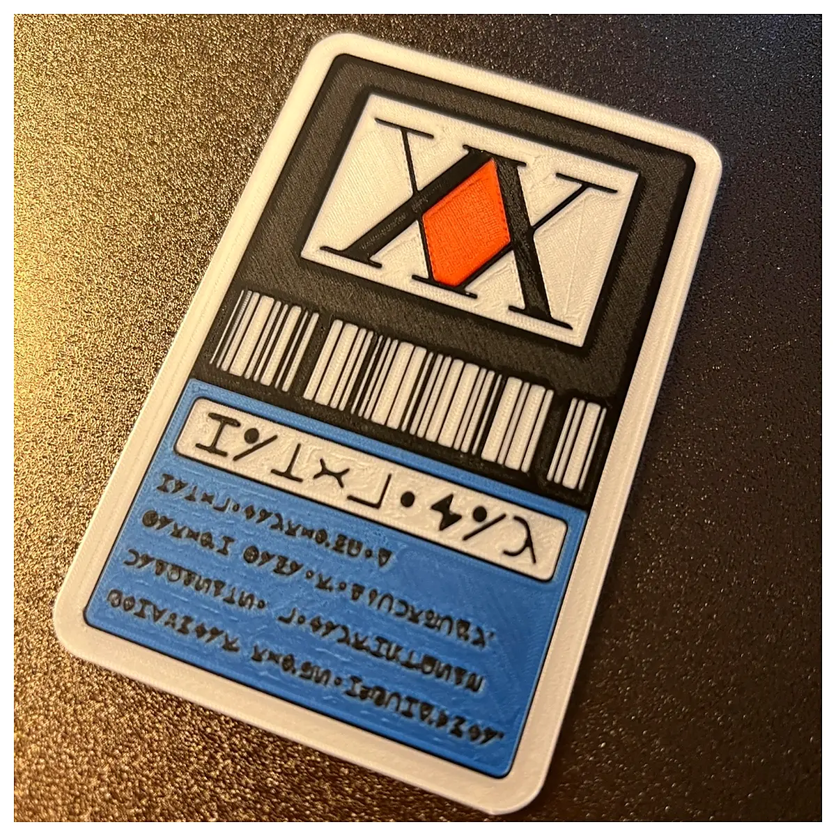 hunter x hunter association license prop cosplay card anime merchandise collectible