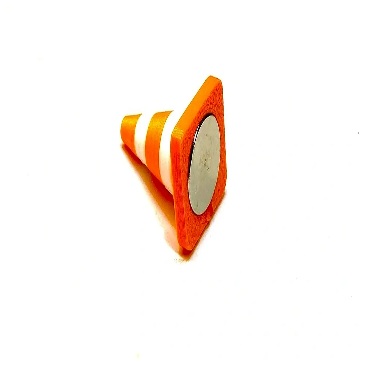 magnetic traffic cones with 4 metal plates for indoor parking safety barrier