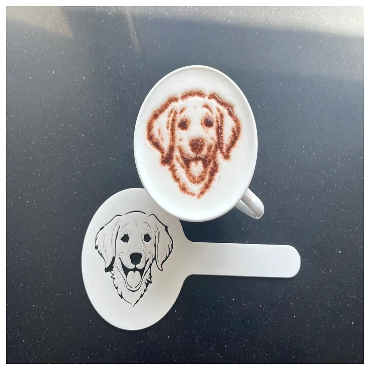 golden retriever latte art mug cappuccino dog lover gift cute puppy coffee cup pet themed ceramic tea set
