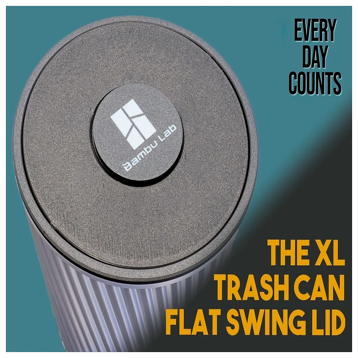 extra large outdoor trash can with swing lid duty garbage bin for patio garden waste