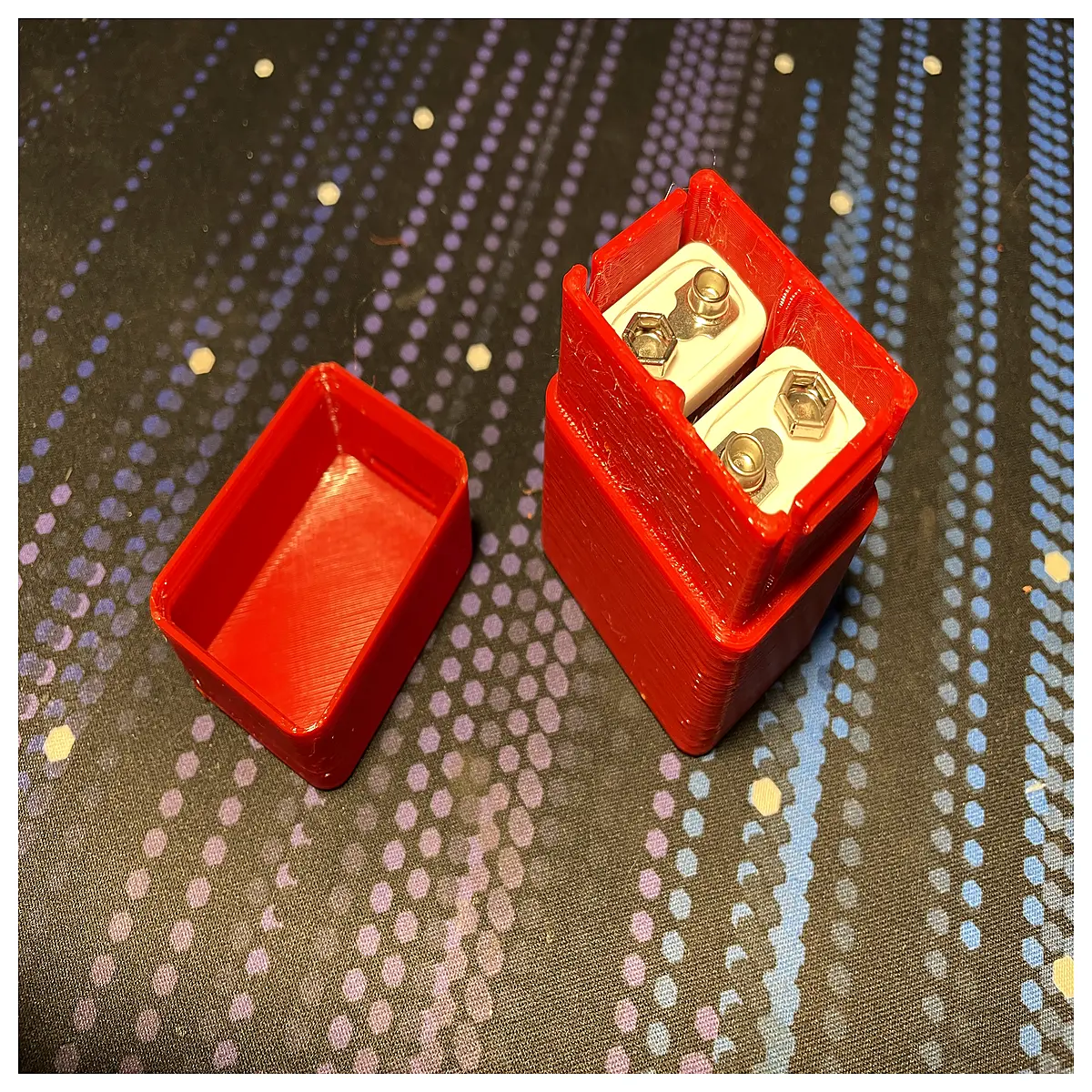 9v battery holder with switch dual slot snap connector for electronics projects
