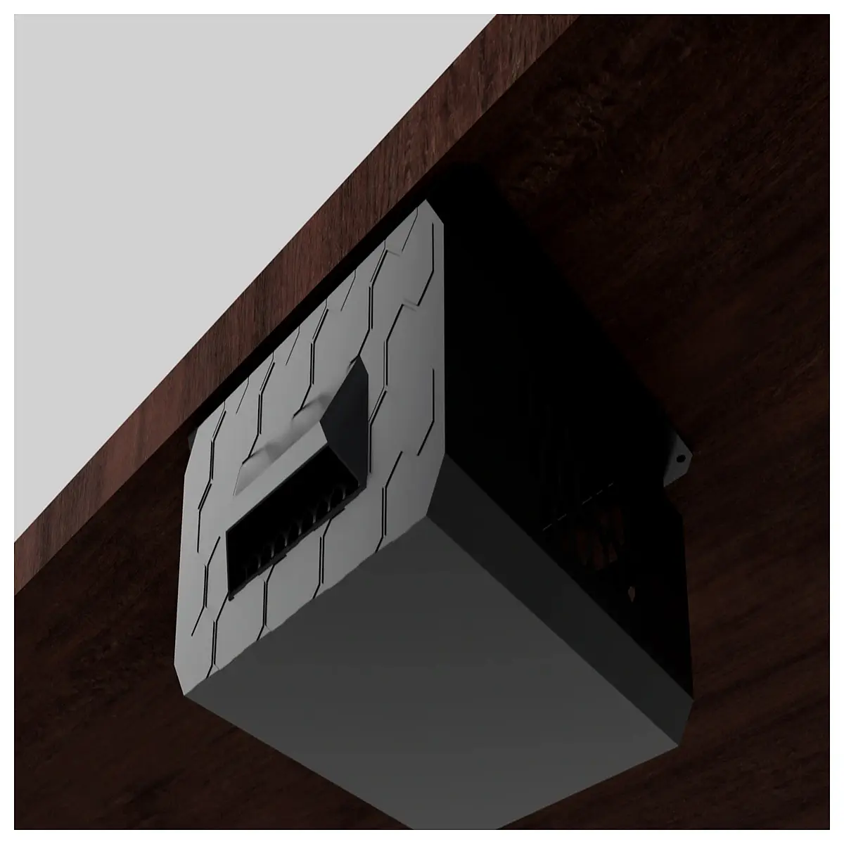 hexagonal under desk drawer organizer storage cabinet for home office ergonomic workspace