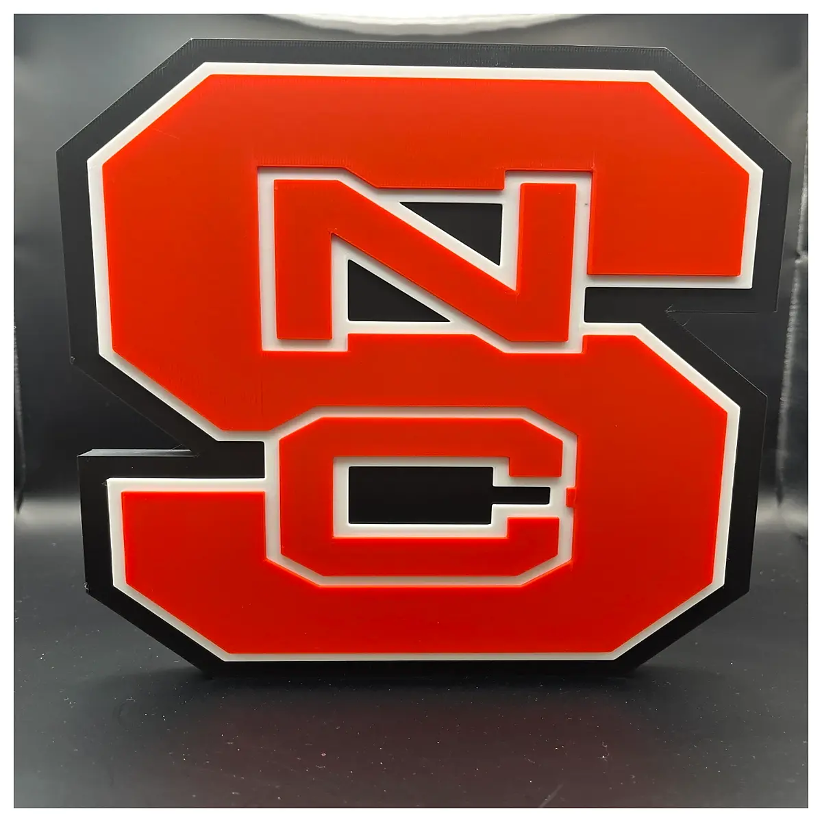 nc state wolfpack wall mounted shelf decor university bookshelf art college pride for dorm room