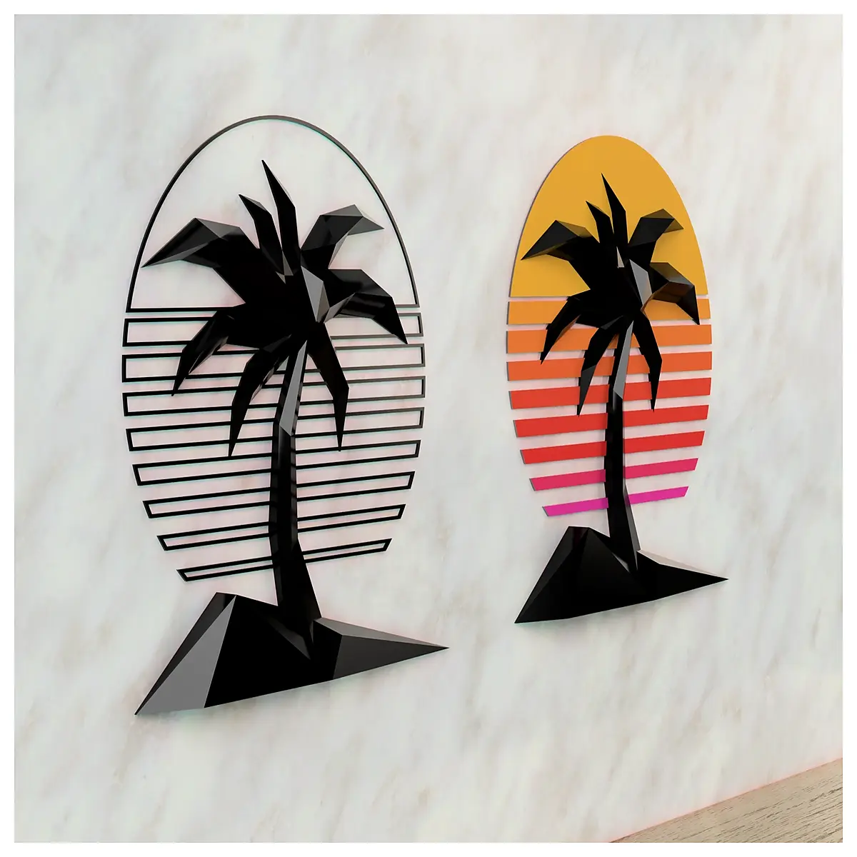 geometric retro miami vibe background design vector art abstract tropical wallpaper