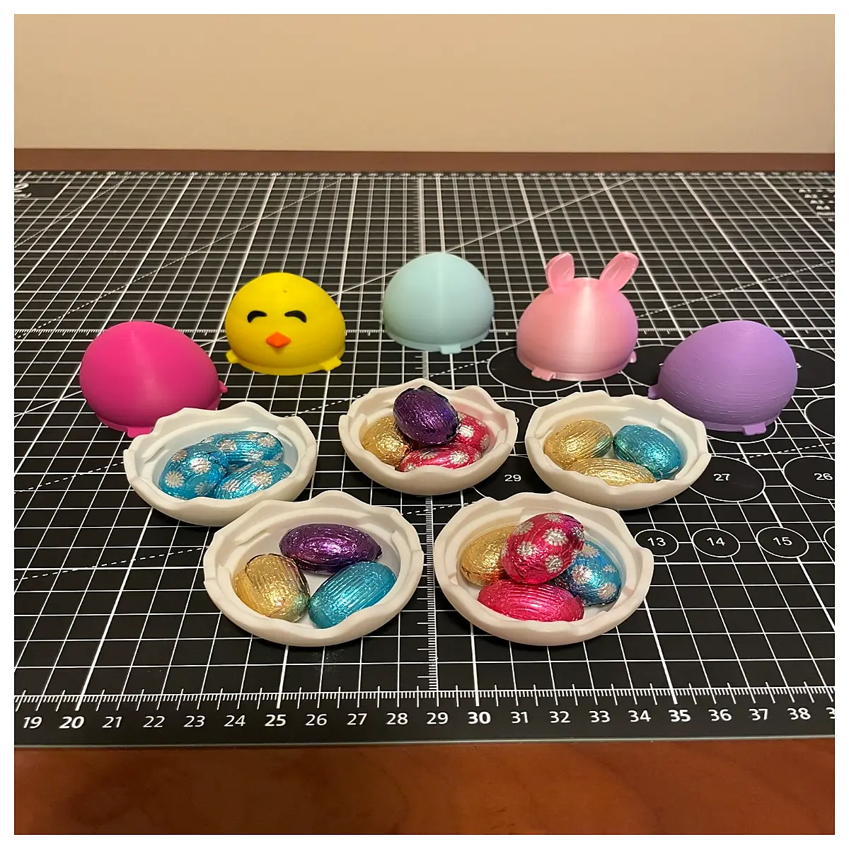 easter egg container plastic large capacity storage box for kids party favors and candy sorting organizer