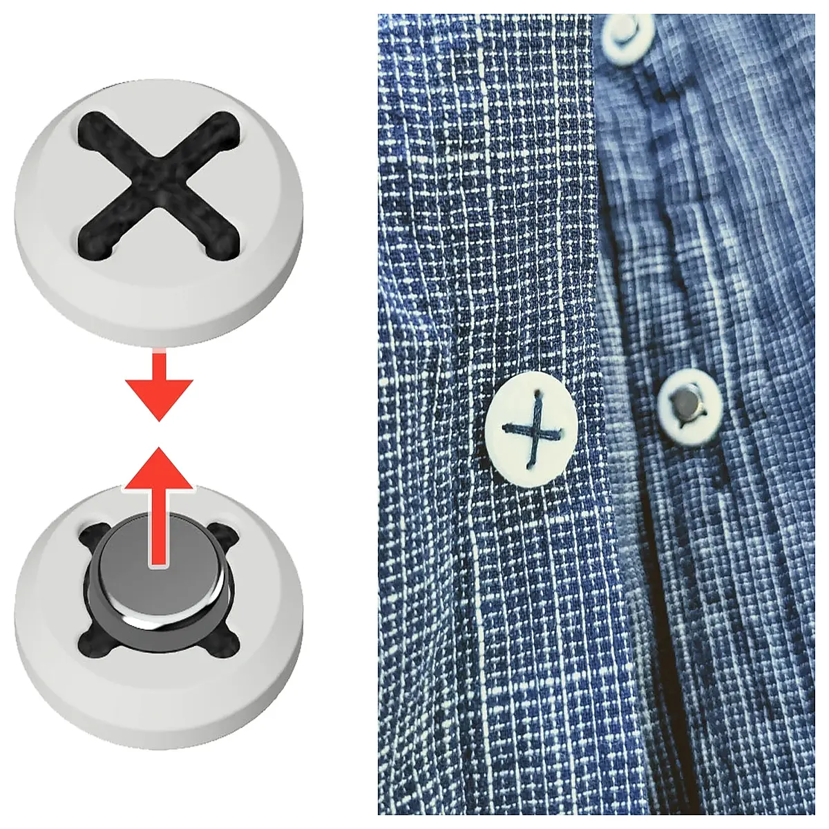 magnetic closure snaps for adaptive clothing seniors easy dressing shirts pants