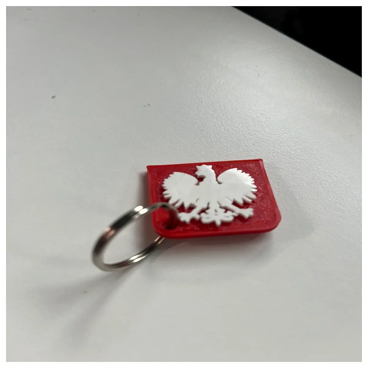 polish pendant silver stainless steel national symbol jewelry men women heritage accessory